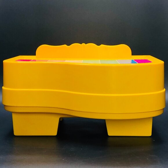 Vintage 1986 FISHER PRICE Grand Piano 8 Pop Up Music Note Rainbow Keys Retro Toy - Picture 4 of 15